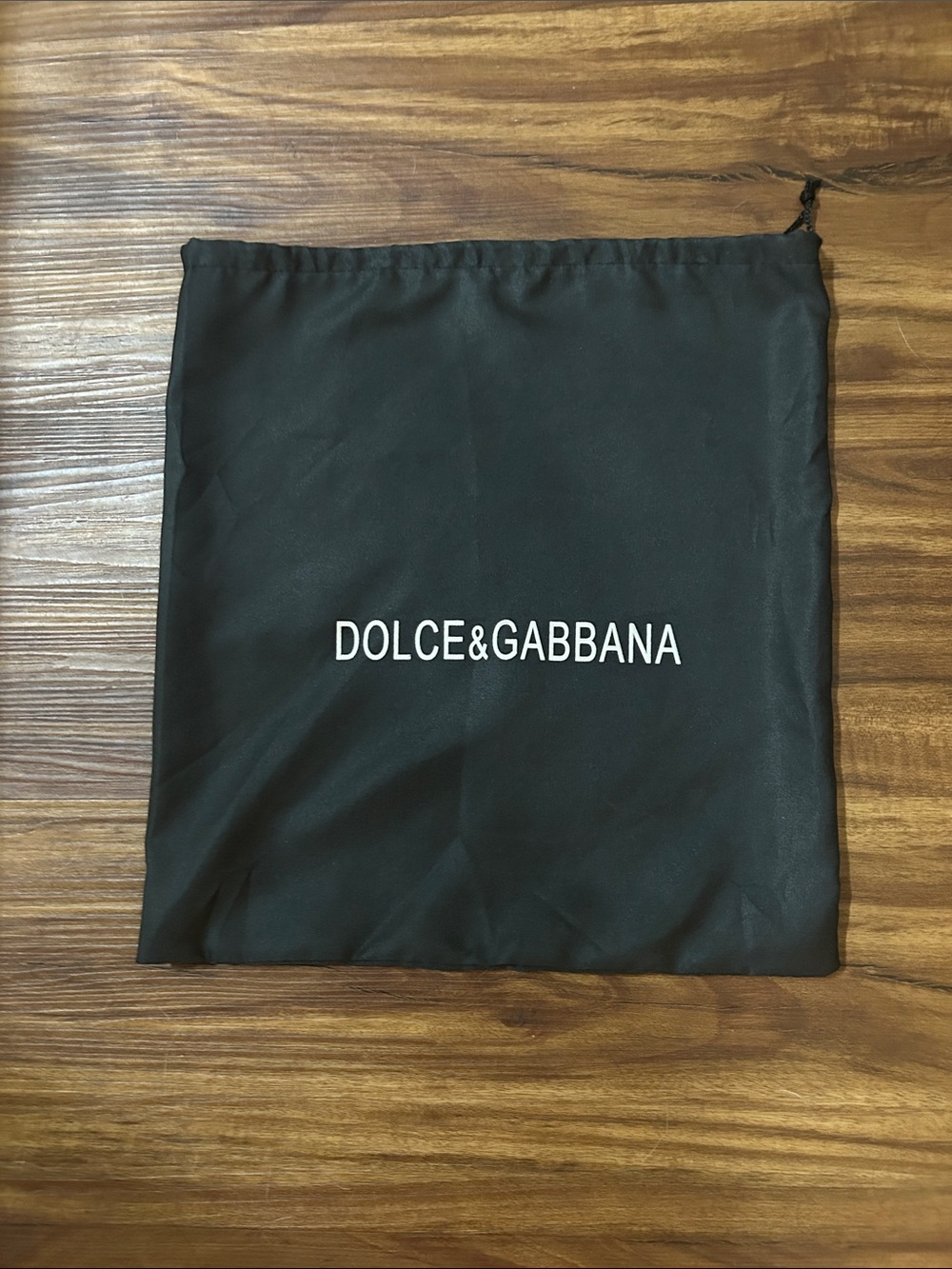 Dolce & Gabbana Black Logo Drawstring Dust Bag